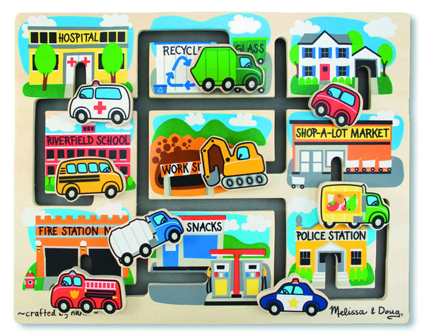Melissa & Doug Puzzle Maze - Vehicles | KidzInc Australia | Online Educational Toy Store