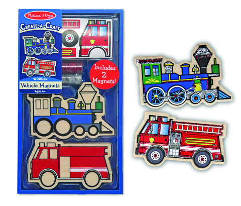 Melissa & Doug - Create-A-Craft - Vehicles Magnets | KidzInc Australia | Online Educational Toy Store