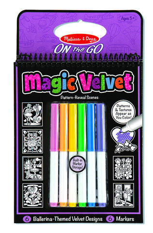 Melissa & Doug - On The Go - Magic Velvet - Ballerinas | KidzInc Australia | Online Educational Toy Store
