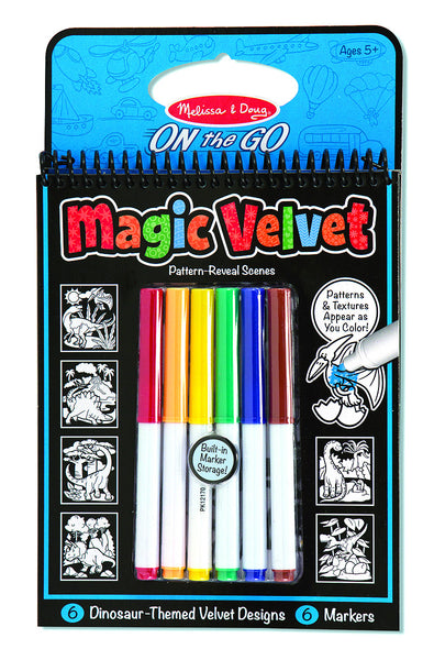 Melissa & Doug - On The Go - Magic Velvet - Dinosaurs | KidzInc Australia | Online Educational Toy Store