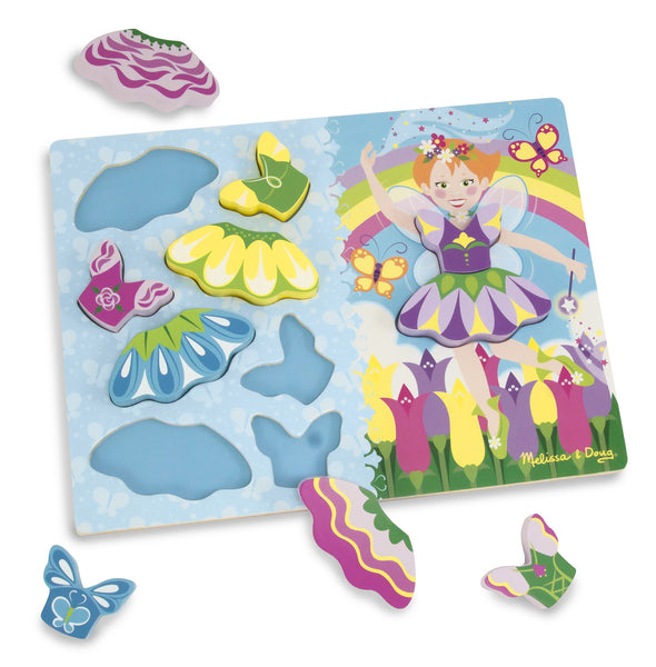 Melissa & Doug Chunky Puzzle - Fairies | KidzInc Australia | Online Educational Toy Store