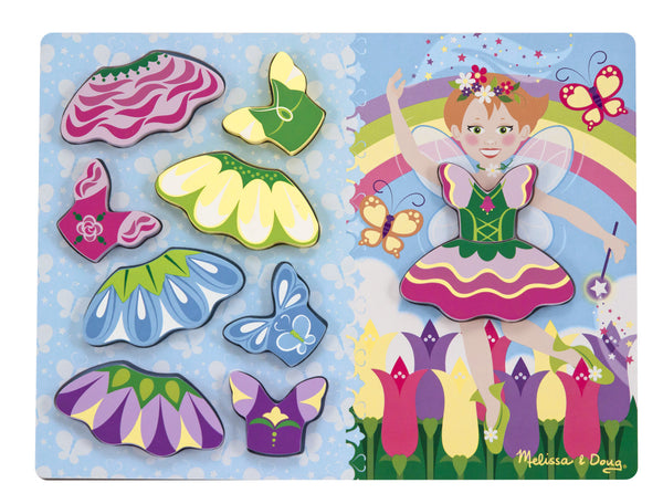 Melissa & Doug Chunky Puzzle - Fairies | KidzInc Australia | Online Educational Toy Store