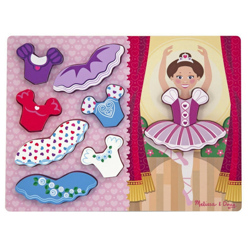 Melissa & Doug Chunky Puzzle: Ballerina | KidzInc Australia | Online Educational Toy Store