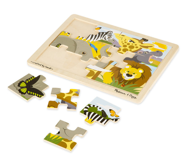 Melissa & Doug Puzzle 12 Pieces - African Animals | KidzInc Australia | Online Educational Toy Store