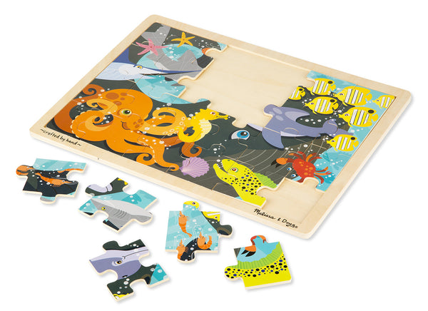 Melissa & Doug Puzzle 24 Pieces - Ocean Pals | KidzInc Australia | Online Educational Toy Store