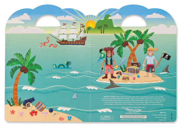 Melissa & Doug - Reusable Puffy Sticker Play Set - Pirate | KidzInc Australia | Online Educational Toy Store
