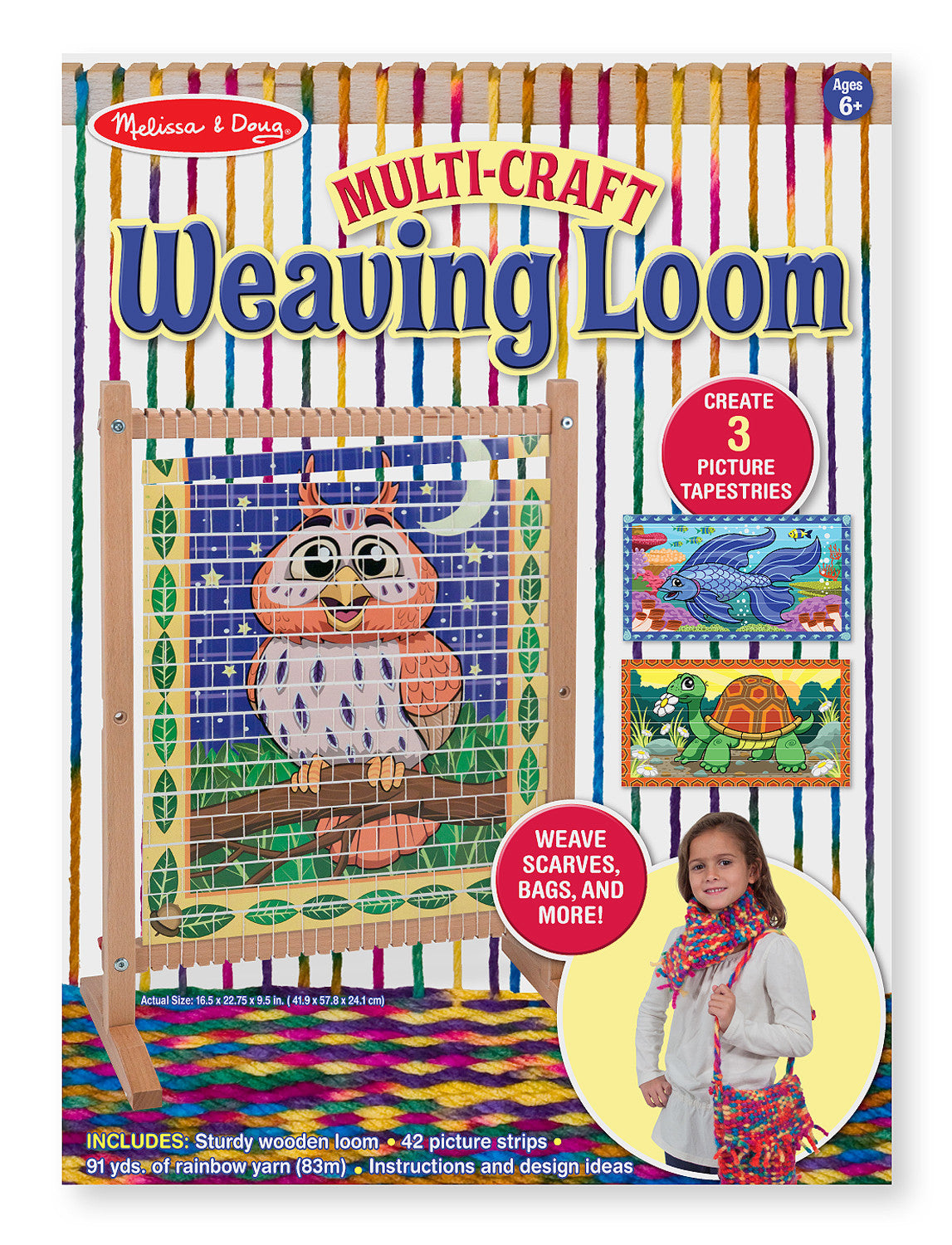 Melissa Doug Multi Craft Weaving Loom