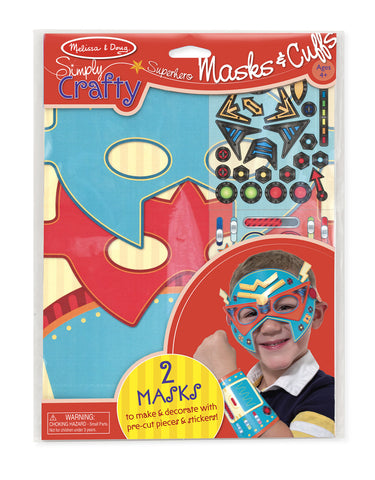 Melissa & Doug - Simply Crafty - Superhero Masks & Cuffs | KidzInc Australia | Online Educational Toy Store