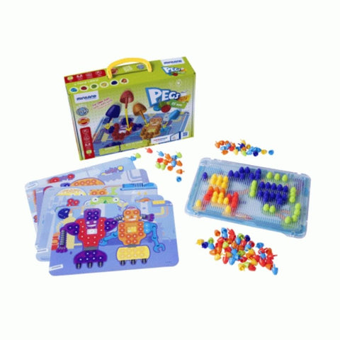 Miniland Peg Board Mosaics 15 mm | KidzInc Australia Educational Toys