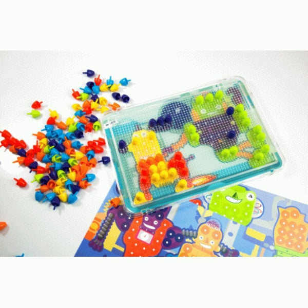 Miniland Peg Board Mosaics 15 mm | KidzInc Australia Educational Toys 2