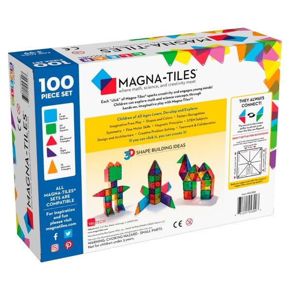 Magna Tiles Clear Colours 100 Piece | KidzInc Australia | Online Educational Toy Store 2