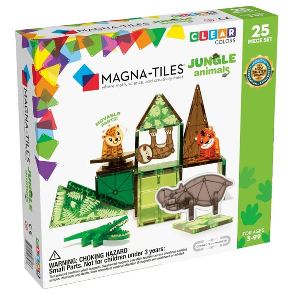 Magna-Tiles Jungle Animals 25 Piece Set Magnetic Tiles | KidzInc Australia