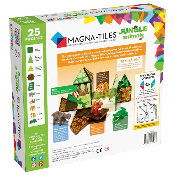 Magna-Tiles Jungle Animals 25 Piece Set Magnetic Tiles | KidzInc Australia 2
