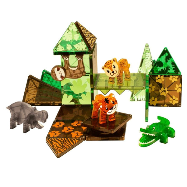 Magna-Tiles Jungle Animals 25 Piece Set Magnetic Tiles | KidzInc Australia 3