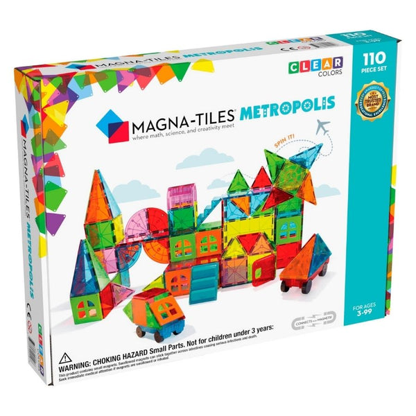 Magna-Tiles Metropolis 110-Piece Set Magnetic Tiles | KidzInc Australia