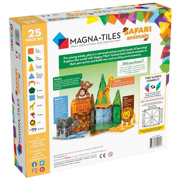 Magna-Tiles - Safari Animals 25-Piece Set Magnetic Tiles | KidzInc Australia 2
