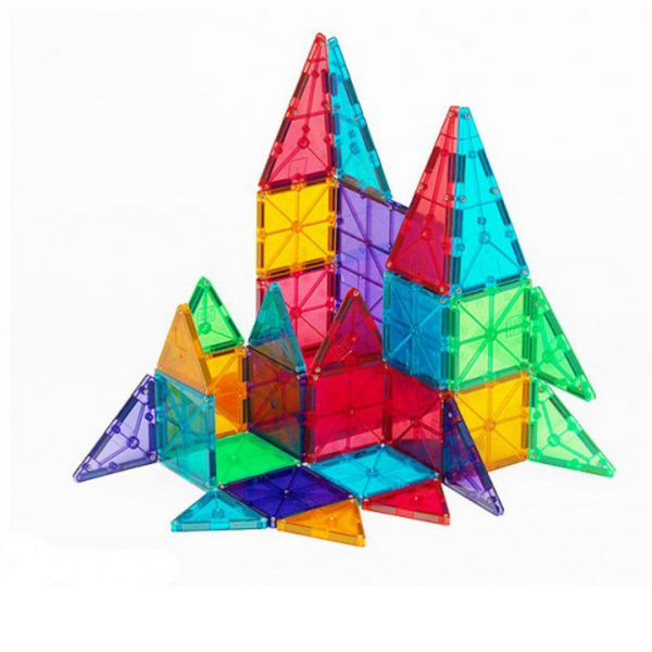 Magna Tiles Clear Colours 100 Piece | KidzInc Australia | Online Educational Toy Store