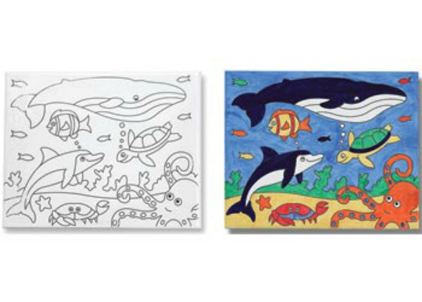 Melissa & Doug - Canvas Creations - Sea Life | KidzInc Australia | Online Educational Toy Store