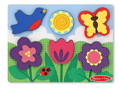 Melissa & Doug Chunky Puzzle - Flower Garden | KidzInc Australia | Online Educational Toy Store
