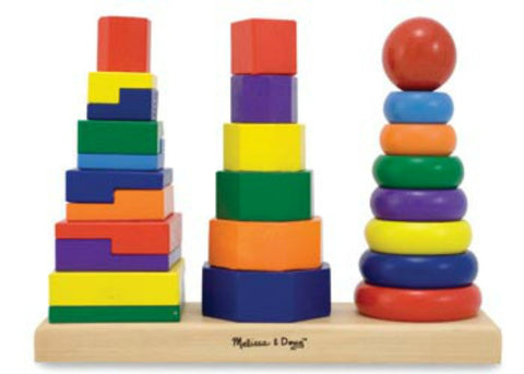 Melissa & Doug - Geometric Stacker | KidzInc Australia | Online Educational Toy Store