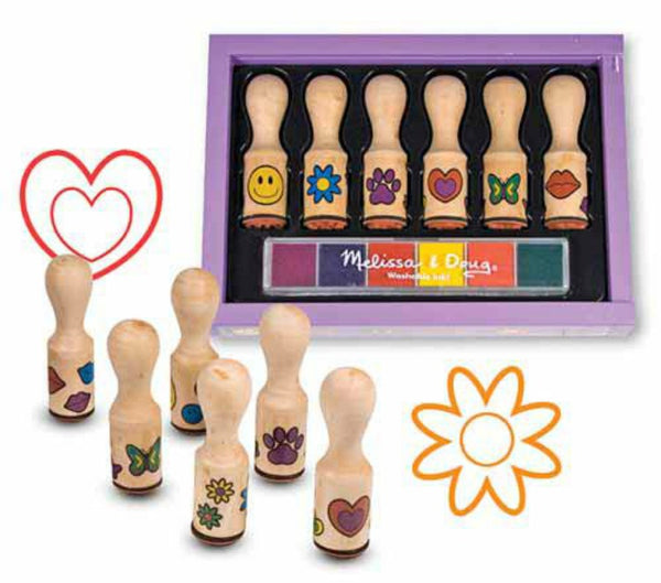 Melissa & Doug - Happy Handle Stamp Set | KidzInc Australia | Online Educational Toy Store