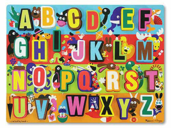 Melissa & Doug Jumbo Chunky Puzzle - ABC | KidzInc Australia | Online Educational Toy Store