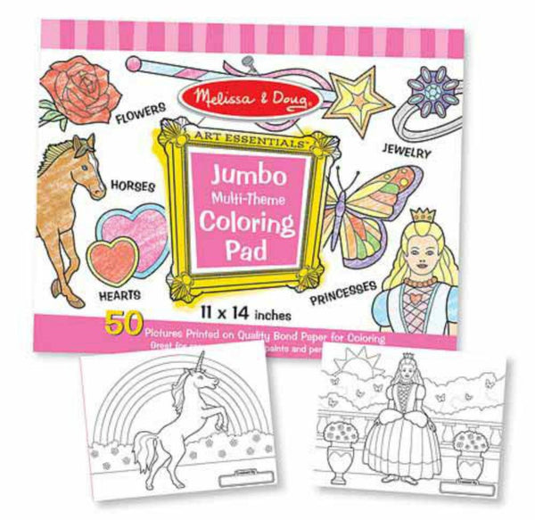 Melissa & Doug - Jumbo Coloring Pad - Pink | KidzInc Australia | Online Educational Toy Store