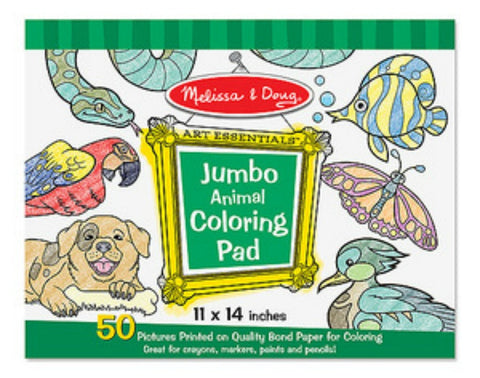 Melissa & Doug - Jumbo Colouring Pad - Animals | KidzInc Australia | Online Educational Toy Store