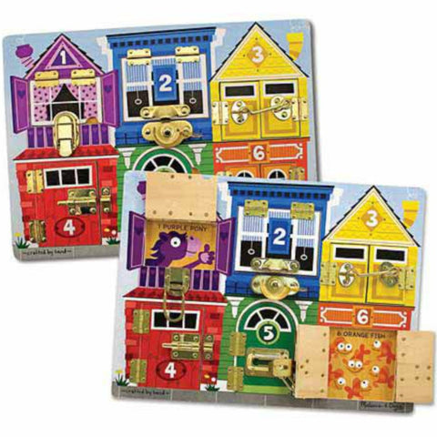 Melissa & Doug - Latches Board | KidzInc Australia | Online Educational Toy Store