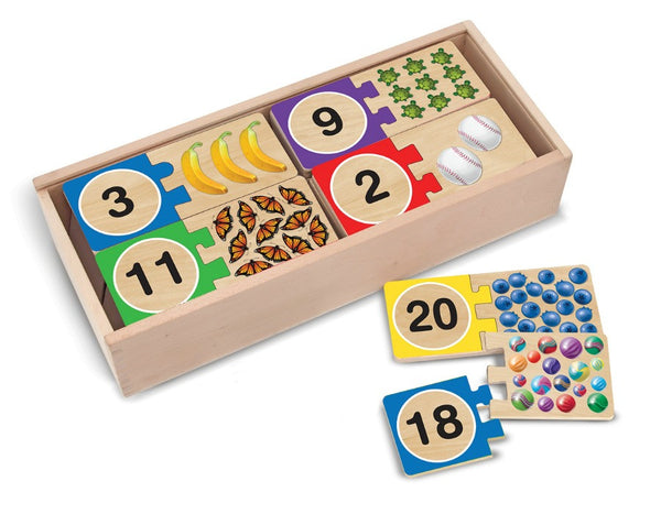 Melissa & Doug Puzzle Wooden Cards - Numbers | KidzInc Australia | Online Educational Toy Store
