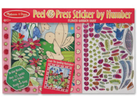 Melissa & Doug - Peel & Press Sticker by Number - Flower Fairy | KidzInc Australia | Online Educational Toy Store