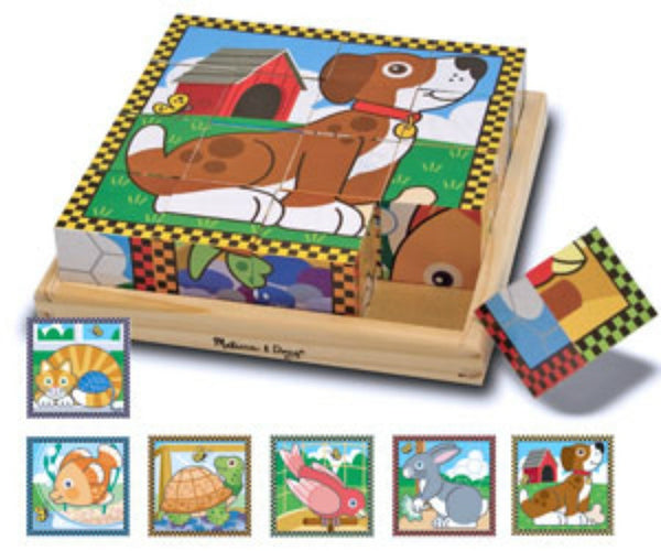 Melissa & Doug Puzzle Cube - Pets | KidzInc Australia | Online Educational Toy Store