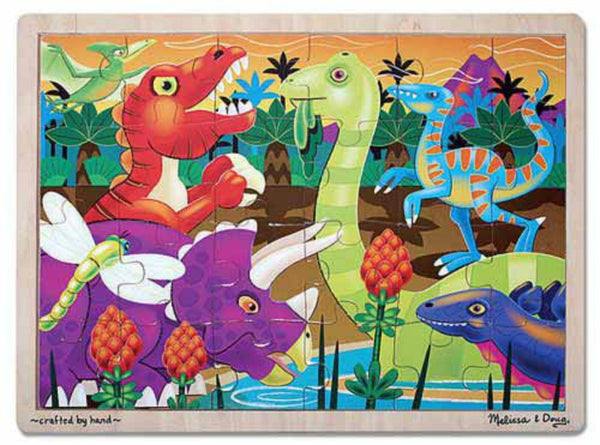 Melissa & Doug Puzzle 24 Pieces - Prehistoric Sunset (Dinosaurs) | KidzInc Australia | Online Educational Toy Store