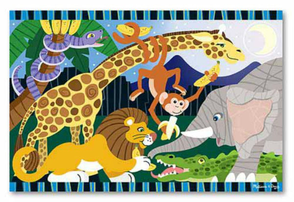 Melissa & Doug Floor Puzzle - Safari Social (24 Pieces) | KidzInc Australia | Online Educational Toy Store