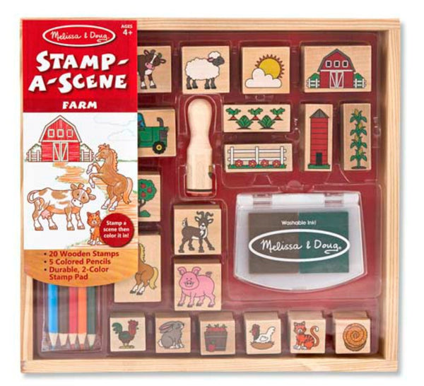 Melissa & Doug - Stamp A Scene - Farm | KidzInc Australia | Online Educational Toy Store