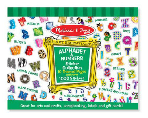 Melissa & Doug - Sticker Collection - Alphabet & Numbers | KidzInc Australia | Online Educational Toy Store
