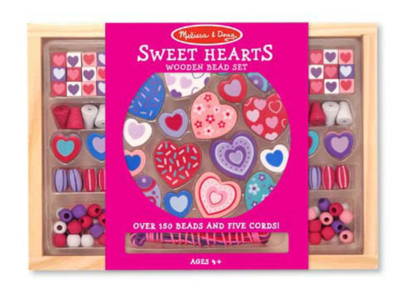Melissa & Doug - Sweet Hearts Bead Set | KidzInc Australia | Online Educational Toy Store