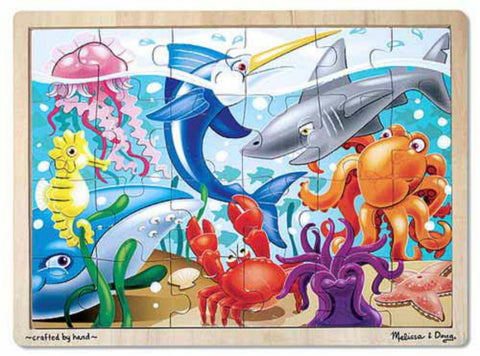 Melissa & Doug Puzzle 24 Piece - Under the Sea | KidzInc Australia | Online Educational Toy Store