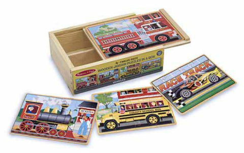Melissa & Doug Puzzles in a Box - Vehicle | KidzInc Australia | Online Educational Toy Store