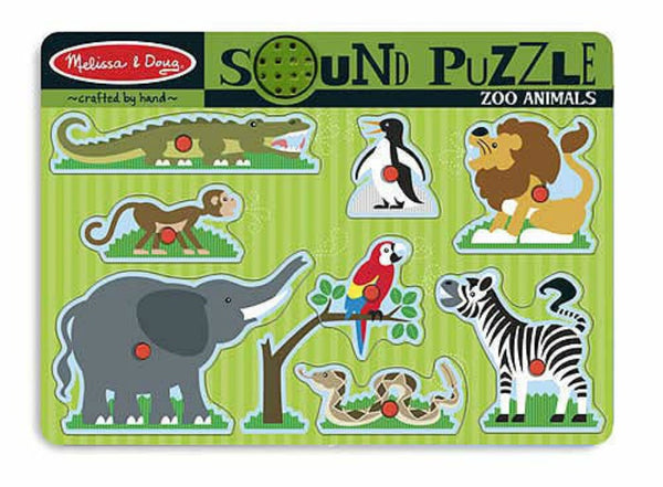 Melissa & Doug Sound Puzzle - Zoo Animals | KidzInc Australia | Online Educational Toy Store
