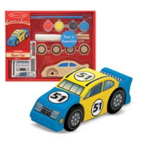 Melissa & Doug - Create-A-Craft - Wooden Race Car | KidzInc Australia | Online Educational Toy Store