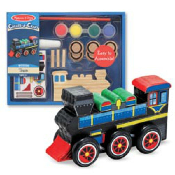 Melissa & Doug - Create-A-Craft - Wooden Train | KidzInc Australia | Online Educational Toy Store
