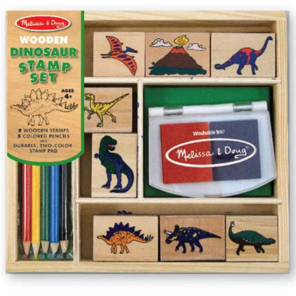 Melissa & Doug - Dinosaur Stamp Set | KidzInc Australia | Online Educational Toy Store