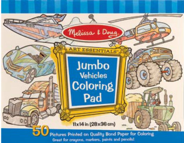 Melissa & Doug - Colouring Pad - Vehicles | KidzInc Australia | Online Educational Toy Store
