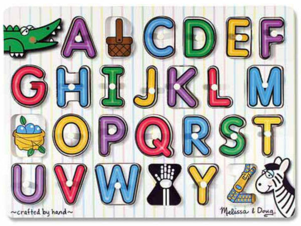 Melissa & Doug Peg Puzzle - Alphabet | KidzInc Australia | Online Educational Toy Store