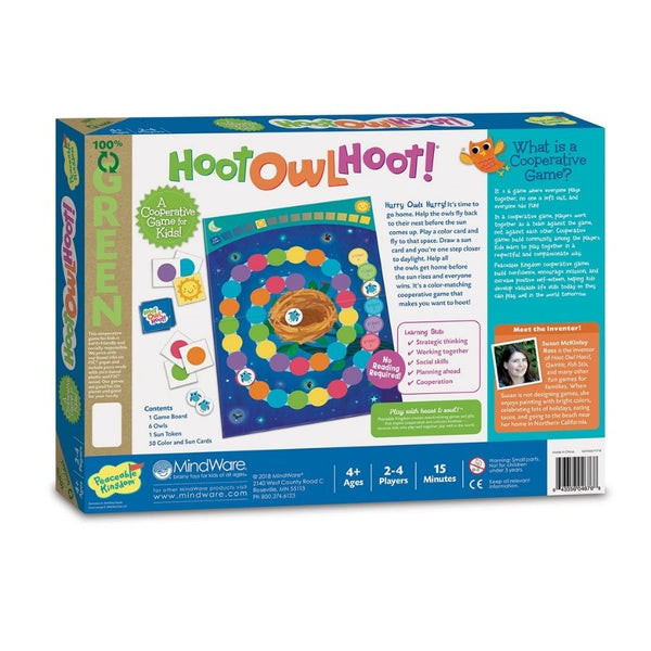 Peaceable Kingdom Hoot Owl Hoot Game | Cooperative Game | KidzInc Australia | Educational Toys Online 3