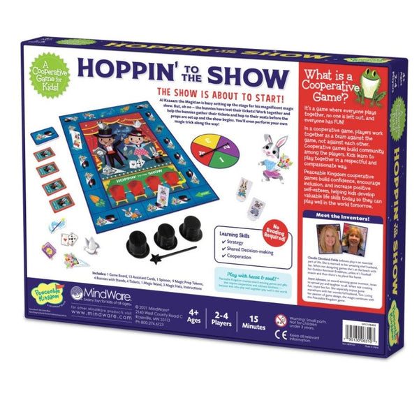 Peaceable Kingdom Hoppin’ To the Show Game for Preschoolers | KidzInc Australia | Educational Toys Online 2