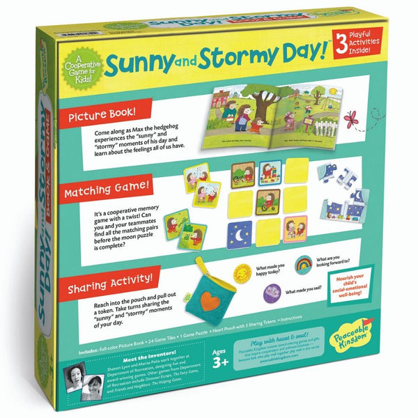 Peaceable Kingdom Sunny Stormy Day Book and Game | KidzInc Australia 4