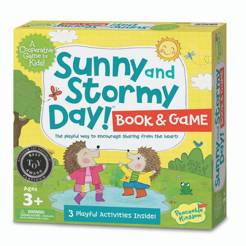 Peaceable Kingdom Sunny Stormy Day Book and Game | KidzInc Australia
