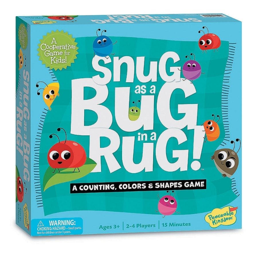 Peaceable Kingdom Game Snug as a Bug In A Rug Preschool Game KidzInc